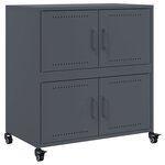 vidaXL Buffet anthracite 68 5x39x72 cm acier laminé à froid