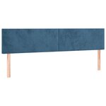 vidaXL Sommier à lattes de lit et matelas Bleu foncé 200x200cm Velours