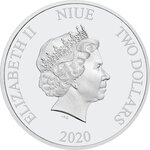 Pièce de monnaie 2 Dollars Niue 2020 1 once argent BE – Martian Manhunter