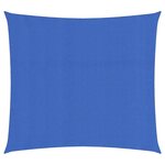 vidaXL Voile d'ombrage 160 g/m² Bleu 2x2 5 m PEHD