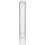 vidaXL Mur à gabion avec couvercles Acier galvanisé 100 x 20 x 150 cm