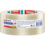 Ruban Adhésif d'Emballage Monofilament 50 m x 50 mm Transparent Ultra resistant x 6 TESA