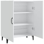 vidaXL Buffet Blanc 70x34x90 cm Bois d'ingénierie