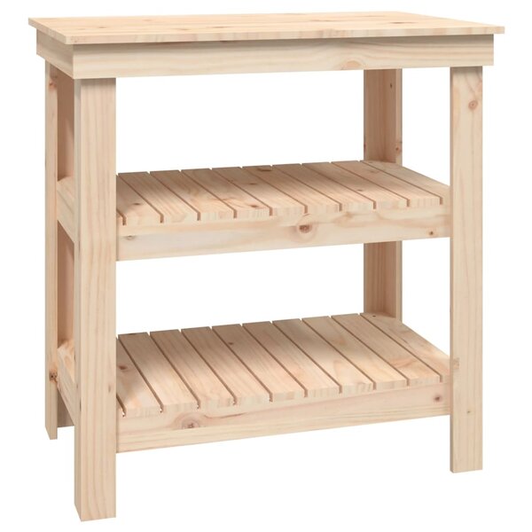 vidaXL Banc de travail 78 5x50x80 cm Bois de pin massif