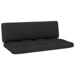 vidaXL Salon de jardin palette 4 Pièces et coussins pin imprégné de blanc