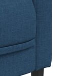 vidaXL Ensemble de canapés 3 Pièces bleu tissu