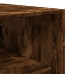 vidaXL Garde-robe chêne fumé 80x50x200 cm bois d'ingénierie