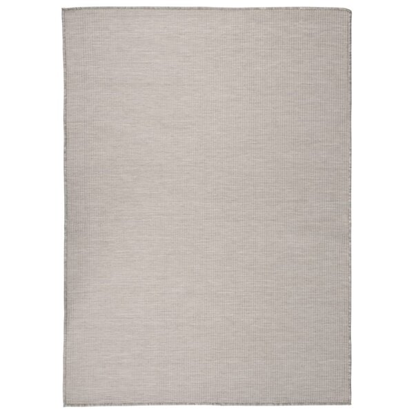 vidaXL Tapis à tissage plat d'extérieur 200x280 cm Taupe