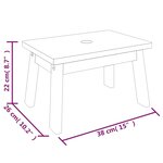 vidaXL Tabouret-escabeau 38x26x22 cm Bois d'acacia solide