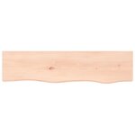 vidaXL Étagère murale 80x20x2 cm bois de chêne massif non traité