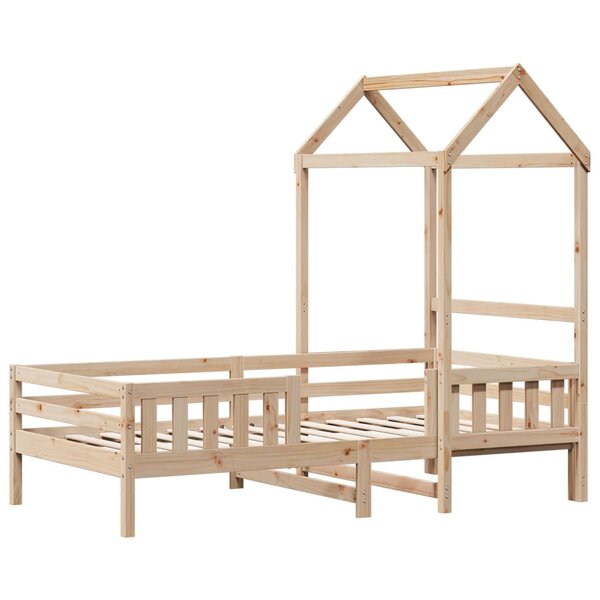 vidaXL Cadre de lit avec toit 80x200 cm bois de pin massif