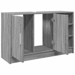 vidaXL Armoire d'évier sonoma gris 90x29x55 cm bois d'ingénierie