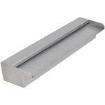 vidaXL Lame d'eau rectangulaire 45 cm Acier inoxydable pour piscine