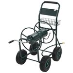vidaXL Chariot dévidoir avec connecteur de tuyau 1/2" 75 m Acier