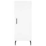 vidaXL Buffet haut Blanc 34 5x34x180 cm Bois d'ingénierie