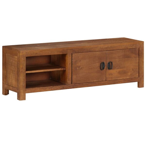 vidaXL Meuble TV 120x30x40 cm Bois massif de manguier