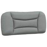 vidaXL Cadre de lit avec tête de lit Gris clair 80x200 cm Tissu
