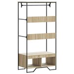 vidaXL Armoire chêne sonoma 90x50x180 cm bois d'ingénierie