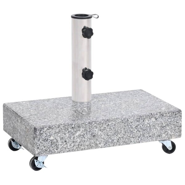 vidaXL Socle de parasol Gris clair 45x25x8 3 cm Granite