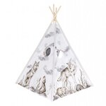 Tipi enfant Loup avec coussins