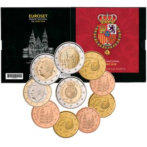 Coffret série euro BU Espagne 2018