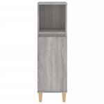 vidaXL Armoire salle de bain sonoma gris 30x30x100 cm