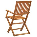 vidaXL Chaises pliables d'extérieur lot de 4 Bois d'acacia solide