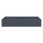 vidaXL Vasque 60x38x11 cm fonte minérale/marbre anthracite