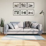 vidaXL Tapis HUARTE à poils courts doux et lavable bleu 80x150 cm