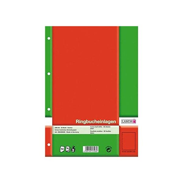 Pqt de 50 Feuillets mobiles PRO TERRA 70g A4 UNI perforé LANDRÉ