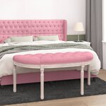 vidaXL Banc Rose 110 5x45x49 cm Velours