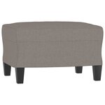 vidaXL Ensemble de canapés 4 Pièces taupe tissu