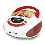 METRONIC 477145 Radio CD enfant style Circus - rouge et blanc