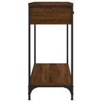 vidaXL Table console chêne marron 75x34 5x75 cm bois d'ingénierie
