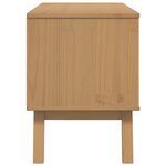 vidaXL Meuble TV OLDEN gris et marron 114x43x57 cm bois de pin massif