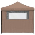 vidaXL Tente de réception pliable escamotable avec 4 parois latérales