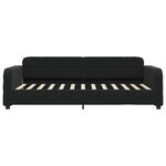 vidaXL Lit de jour avec lit gigogne noir 80x200 cm velours