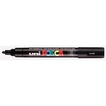 Marqueur pointe conique moyenne pc5m 1 8 - 2 5mm noir x 12 POSCA