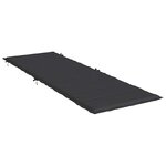 vidaXL Coussin de chaise longue noir 186x58x4 cm tissu oxford