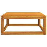 vidaXL Salon de jardin avec coussins 2 Pièces bois massif acacia