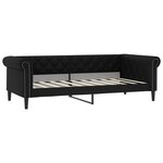 vidaXL Lit de jour noir 90x190 cm similicuir