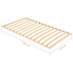 vidaXL Sommier à lattes avec 13 lattes 120x200 cm