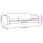 vidaXL Lit de repos noir 100x200 cm tissu