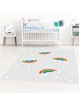 Tapis enfant RAINBOW 80 x 150 cm - Gris