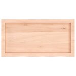 vidaXL Dessus de table 80x40x(2-4) cm bois de chêne massif non traité