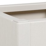 Jardinier vidaXL Blanc 36x36x35 cm PP