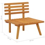 vidaXL Chaise de jardin avec coussins bois d'acacia massif