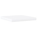vidaXL Lit avec matelas crème 200x200 cm tissu