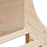 vidaXL Cadre de lit sans matelas 120x200 cm bois de pin massif