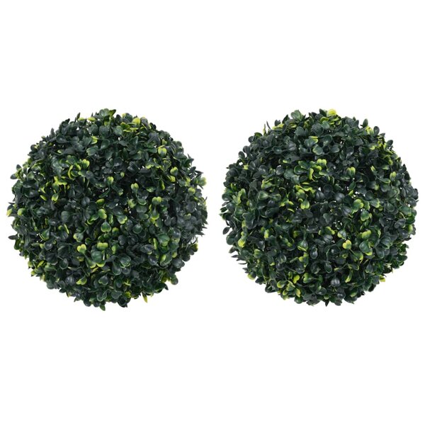 vidaXL Boules de buis artificielles 2 Pièces 45 cm